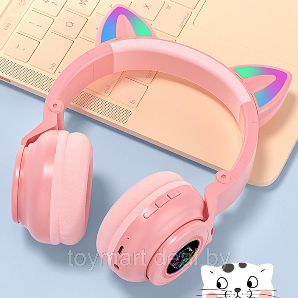 Наушники Cat Headset - беспроводные светящиеся с ушками, STN 26 - фото 5 - id-p154666430