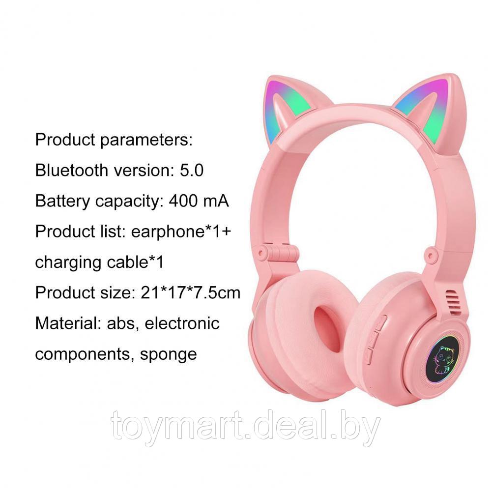 Наушники Cat Headset - беспроводные светящиеся с ушками, STN 26 - фото 6 - id-p154666430