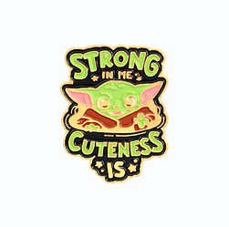 Значок "Strong me cuteness"