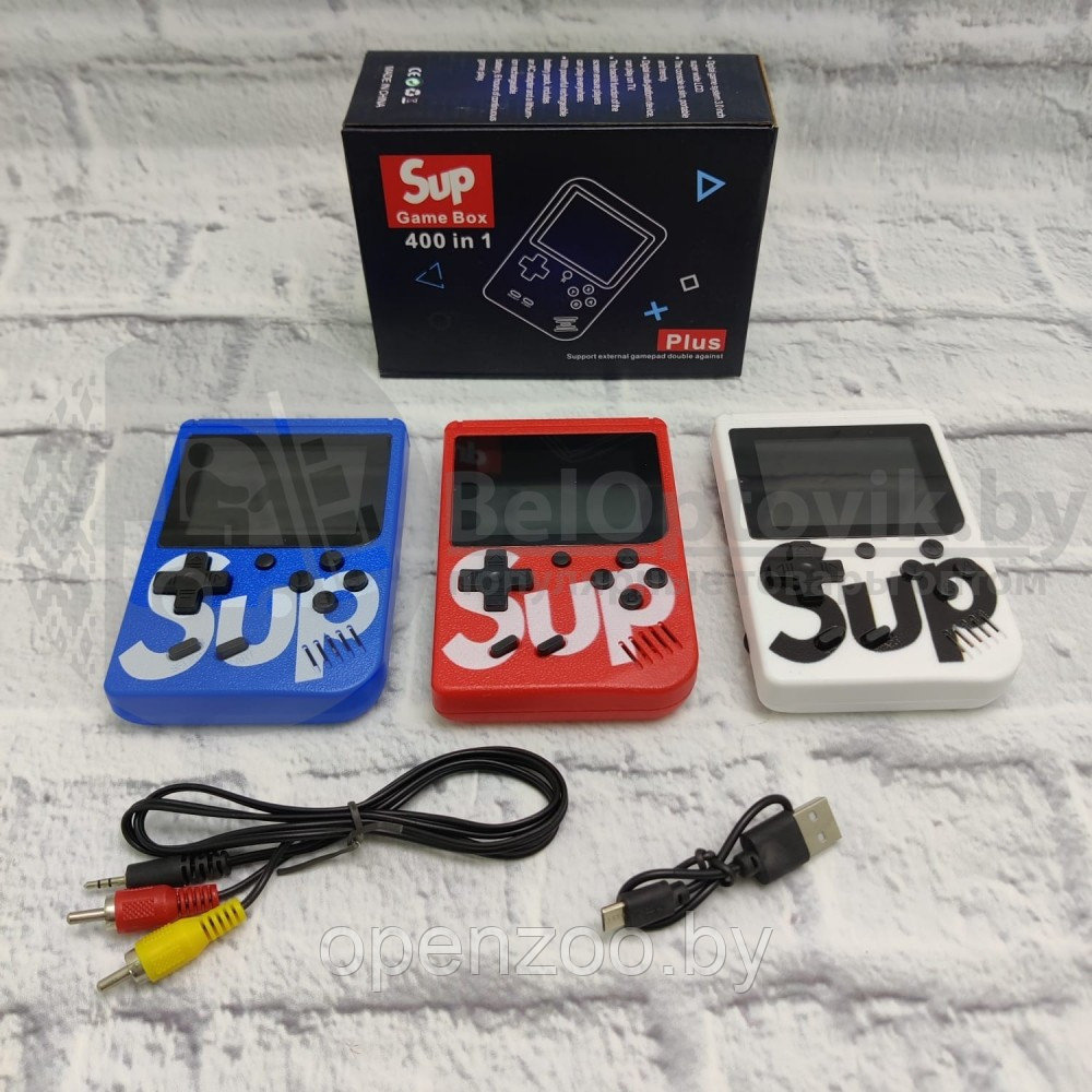 Игровая приставка Sup Game Box PLUS Retro 400 in 1 2.8 TFT 8 BIT 400 в 1 Красная - фото 5 - id-p111140865
