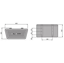 Ящик инструментальный Maxibox WK-PKW1, 600х350х255 мм, пластиковый, Suer 390141596, фото 3