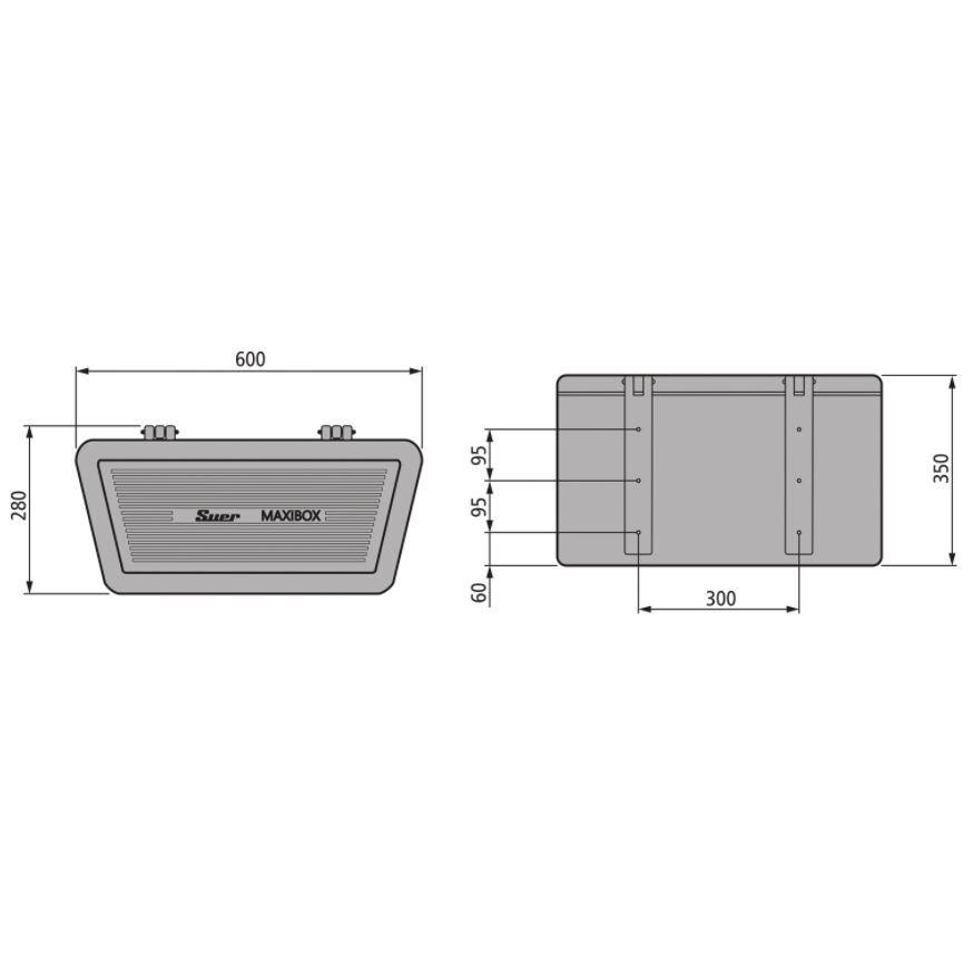 Ящик инструментальный Maxibox WK-PKW1, 600х350х255 мм, пластиковый, Suer 390141596 - фото 4 - id-p154668510