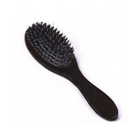Щетка массажная Flario мини для наращенных волос с натуральной щетиной