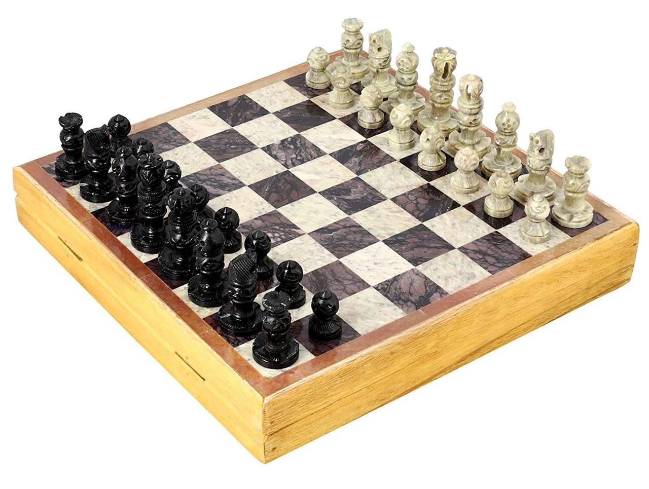 Набор шахмат из натурального камня 40х40см. - фото 1 - id-p154673965