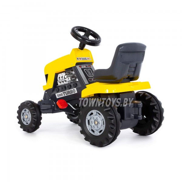 Детская игрушка каталка-трактор с педалями "Turbo" арт. 89311 ПОЛЕСЬЕ (жёлтая) - фото 5 - id-p154675615