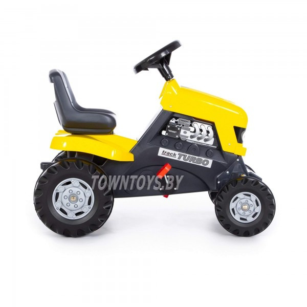Детская игрушка каталка-трактор с педалями "Turbo" арт. 89311 ПОЛЕСЬЕ (жёлтая) - фото 3 - id-p154675615