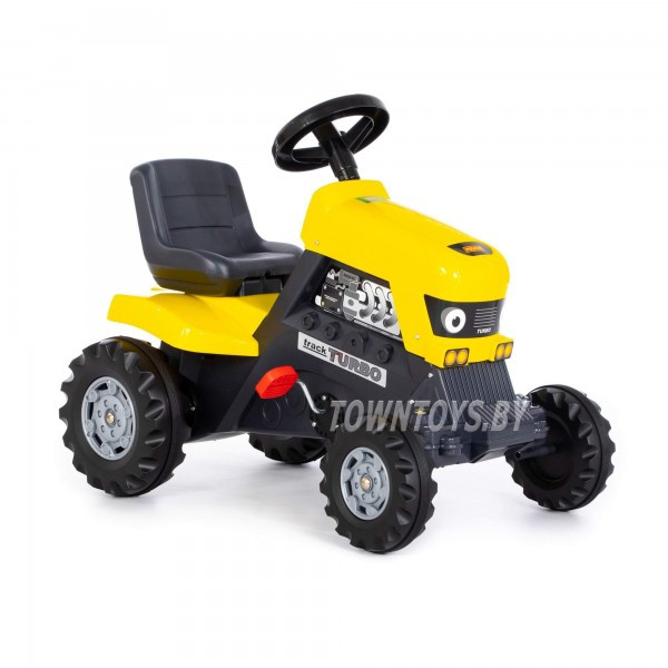 Детская игрушка каталка-трактор с педалями "Turbo" арт. 89311 ПОЛЕСЬЕ (жёлтая) - фото 2 - id-p154675615