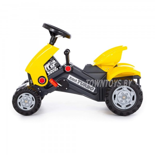 Детская игрушка каталка-трактор с педалями ""Turbo-2" (жёлтая) арт. 89335 ПОЛЕСЬЕ - фото 2 - id-p154675617