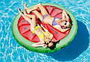 Матрас надувной пляжный плавательный Арбуз круг плотик для плавания детский Intex 56283, фото 3