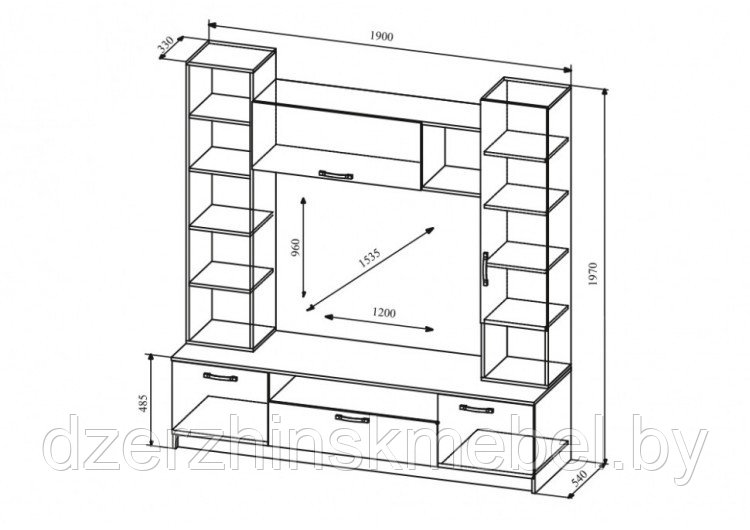 Гостиная ДСВ Мебель Софи №8.Производитель Россия. НМ - фото 3 - id-p154682436