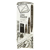 Набор маркеров "LINE MAKER", 3 размеров, Derwent