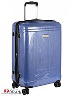 Пластиковый дорожный чемодан на колесах Polar Р1936 ABS 19-inch синий ручная кладь на колесиках с ручкой