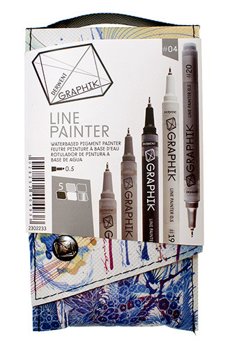 Набор цветных маркеров "LINE MAKER №4", Derwent - фото 1 - id-p14031948