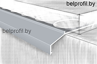 Профиль-отлив для террас и балконов мини,анод.серебро, фото 1