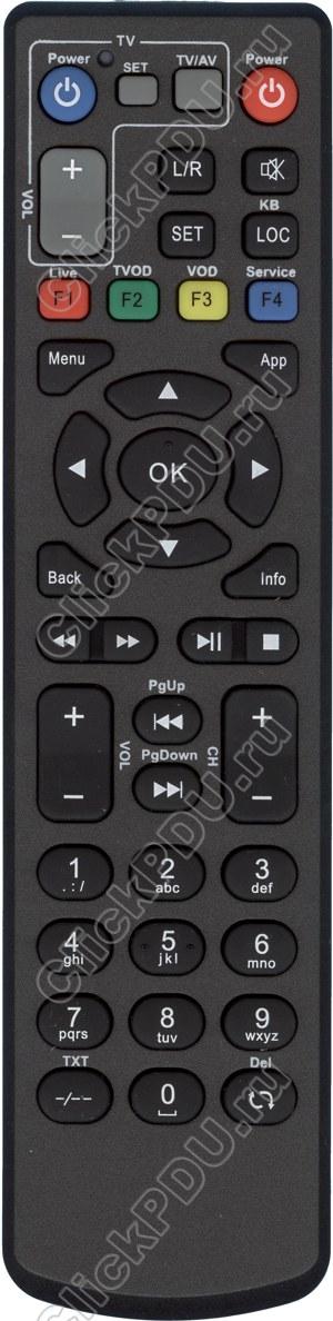 ПДУ для ZALA  IP-TV GDL-62-ZTE030 ic, цвет: черный (серия HOB2081)