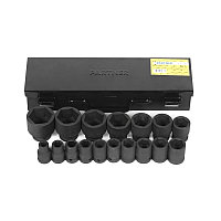 Набор головок ударных 17 пр., 1/2" (10, 12-19, 21, 22, 24, 27, 30, 32, 34, 36мм), в кейсе Partner PA-4172MPB