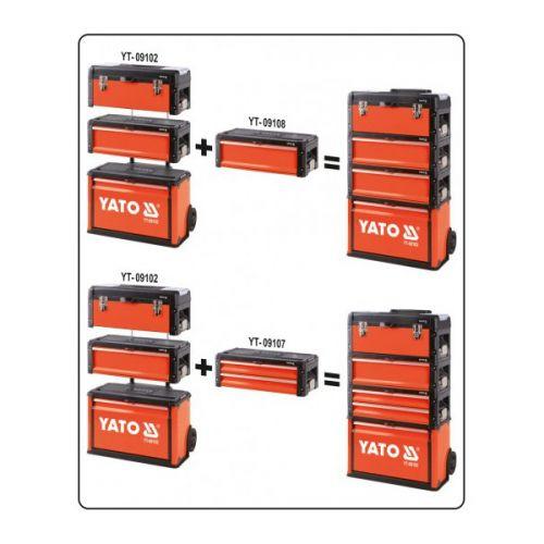 Тележка 3-х сегментная металлическая 52X32X72см "Yato" YT-09102 - фото 2 - id-p154744727