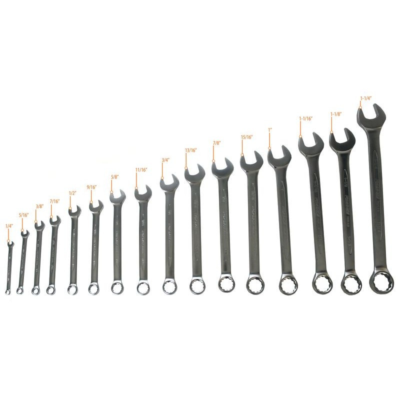 Набор ключей комбинированных дюймовых 16 предметов на полотне F-5161S - фото 2 - id-p154744769