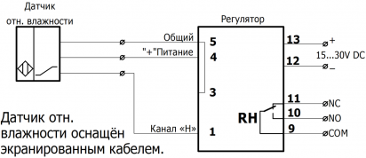 Регулятор влажности RH-24V-1A-I420-1R - фото 3 - id-p154745760