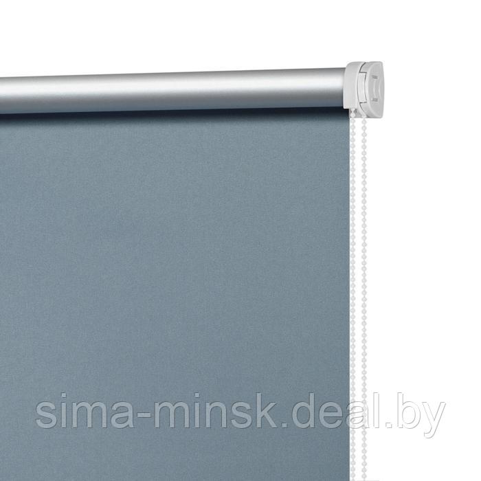 Рулонная штора блэкаут «Плайн», 40х160 см, цвет синяя сталь - фото 2 - id-p154760871