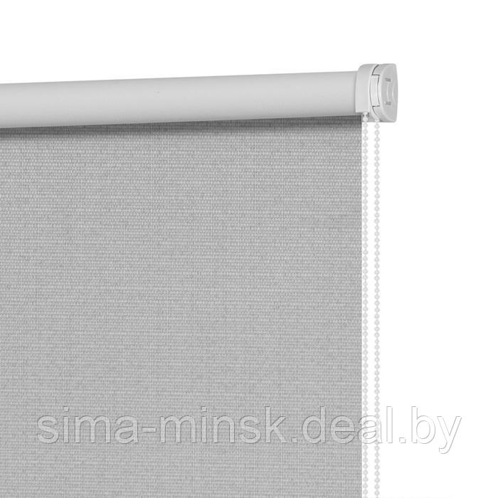 Рулонная штора блэкаут «Шалюр», 120х160 см, цвет серебристый - фото 2 - id-p154761219