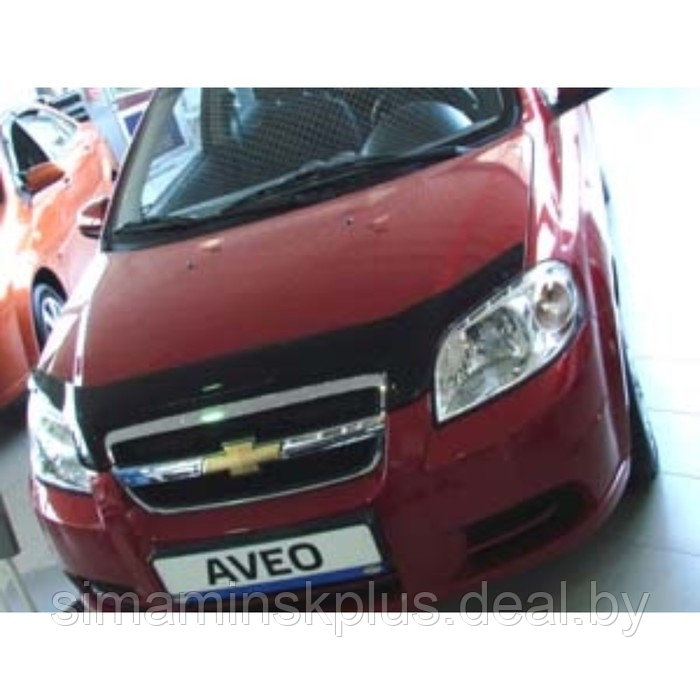 Дефлектор капота темный Chevrolet AVEO хэтчбек, 2008-2011, NLD.SCHAVEH0812 - фото 1 - id-p154762865