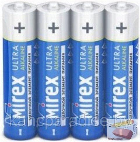 Батарейка Mirex Ultra Alkaline LR03 / AAA 1,5V, 4 штуки, цена за 1 штуку - фото 1 - id-p154823577