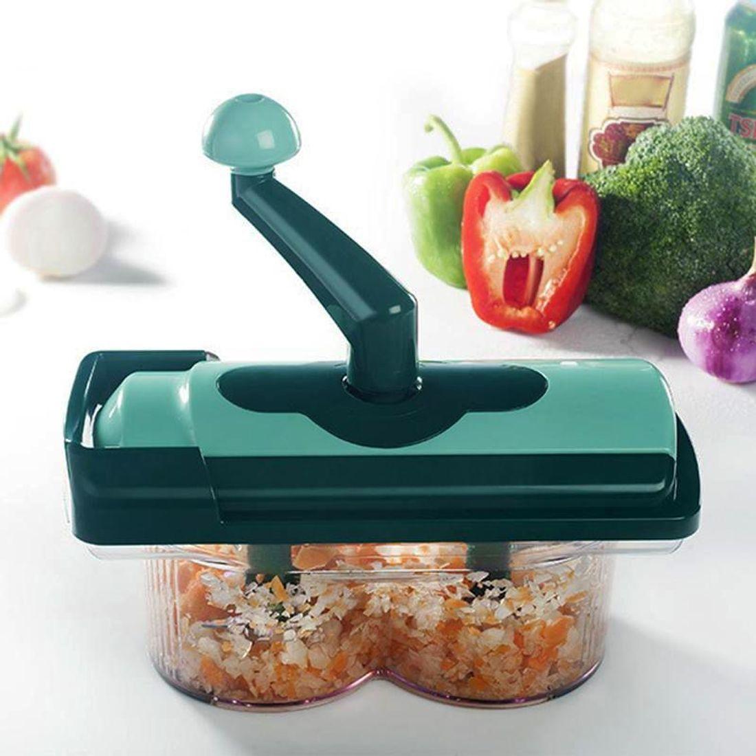 Овощерезка механическая Nicer Dicer Fusion Twist (2 острых ножа с тройным лезвием). - фото 6 - id-p154850899