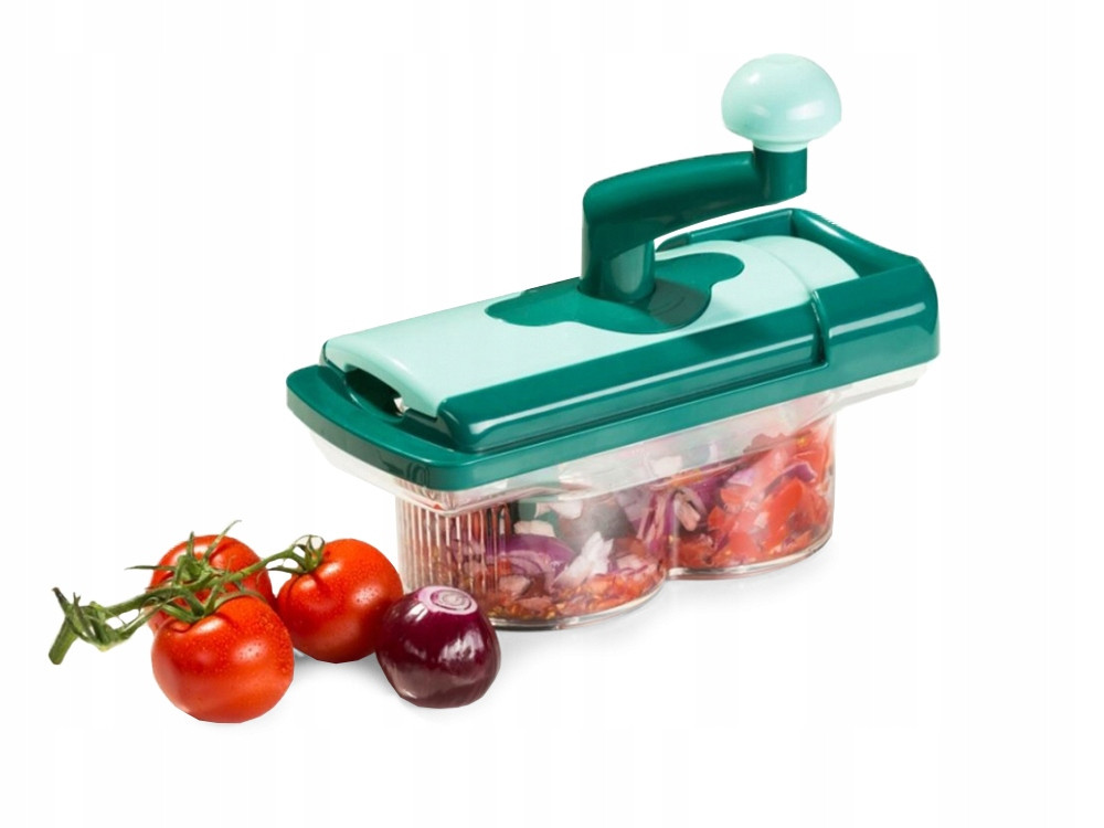 Овощерезка механическая Nicer Dicer Fusion Twist (2 острых ножа с тройным лезвием). - фото 5 - id-p154850899