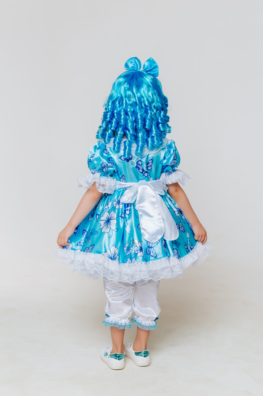 Детский карнавальный костюм для девочки Мальвина Пуговка 2091 к-20 - фото 3 - id-p154860224