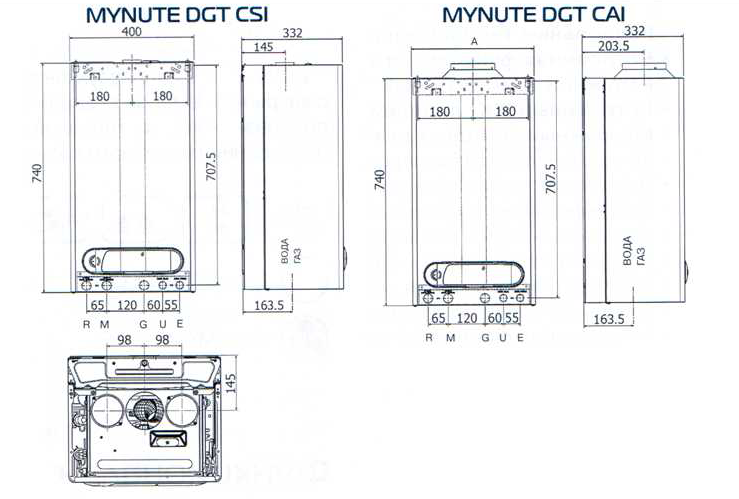 Газовый котел Beretta Mynute DGT 28 CAI - фото 4 - id-p154861717