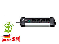 Удлинитель 1.8м (4 роз., 3.3кВт, с/з, выкл., ПВС) Brennenstuhl Premium-Alu-Line (провод 3х1,5мм2; сила тока