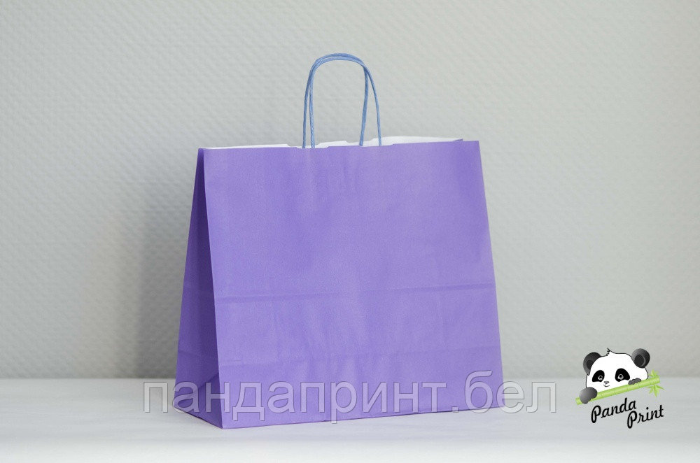 Крафт-пакет 320х130х280, фиолетовый