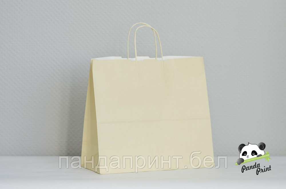 Крафт-пакет 320х130х280, песочный