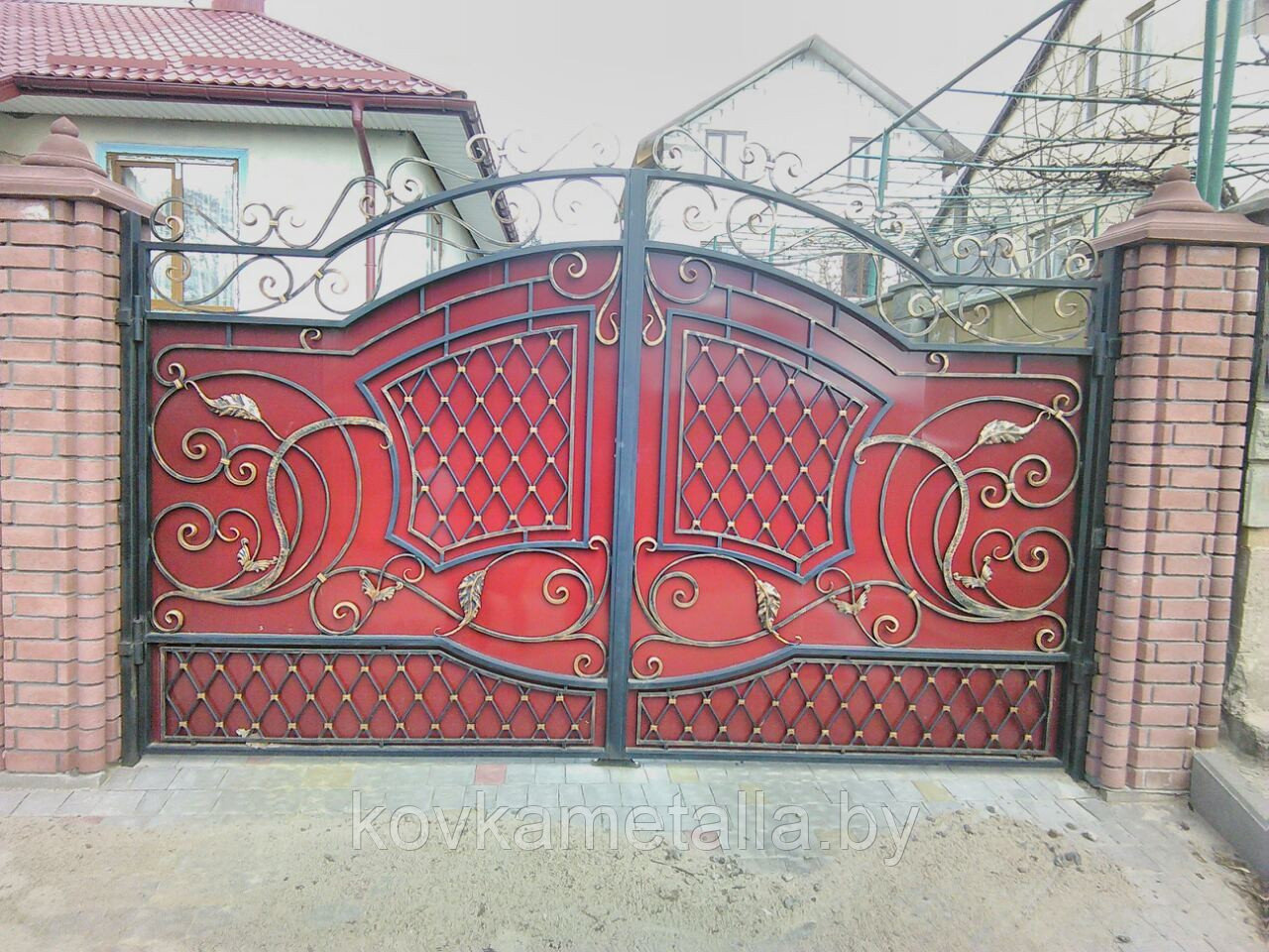 Ворота кованые "Милиса" - фото 1 - id-p154889386