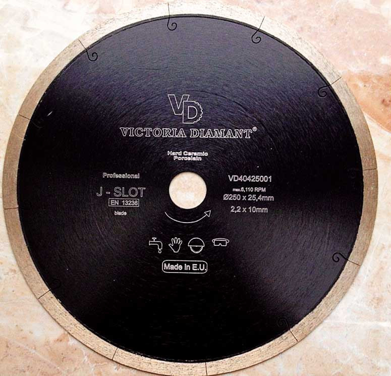 Алмазный диск по граниту, керамограниту, камню 200*25,4*1,8 (Испания)