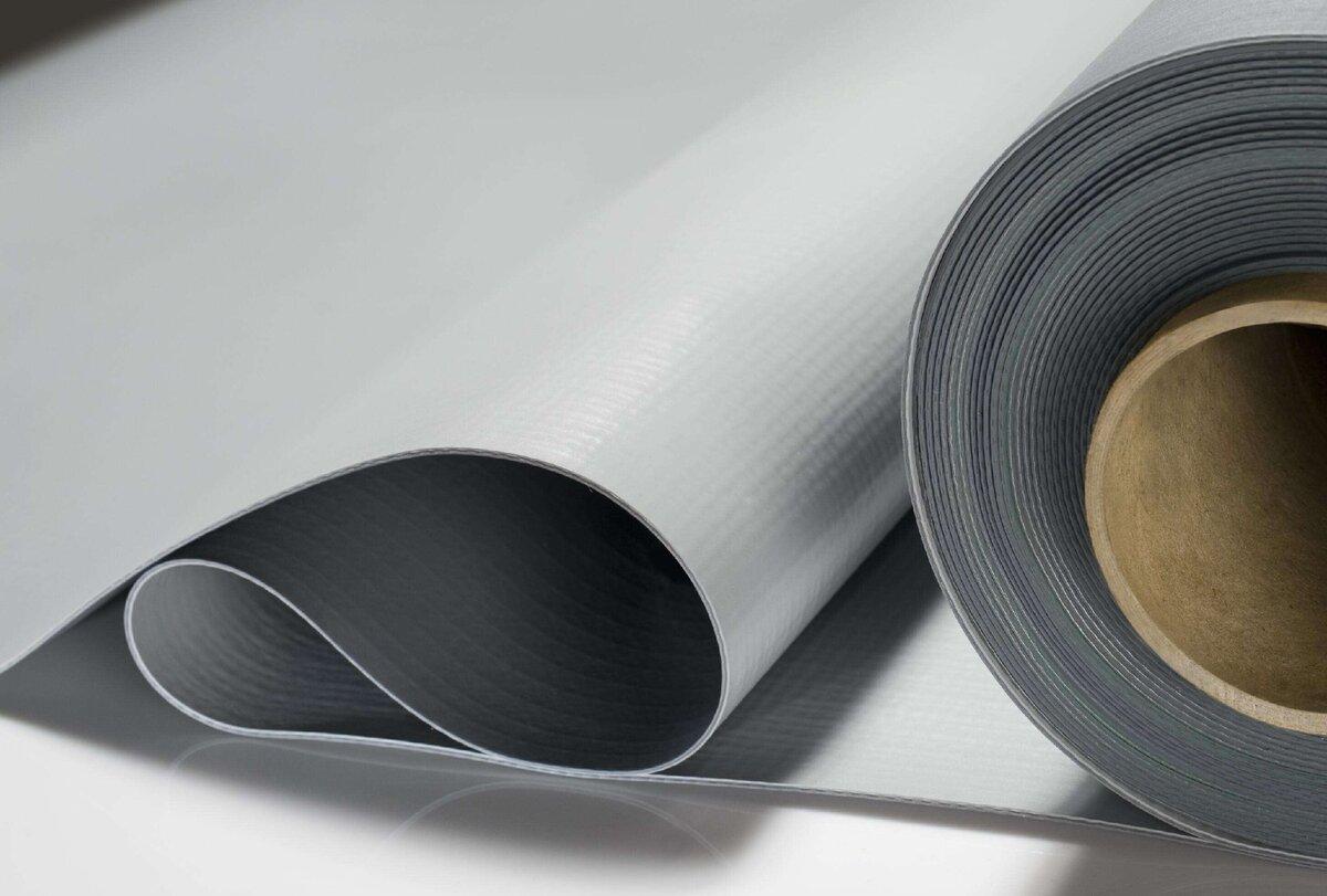 ПВХ Ecoplast V-RP 1.2 мм мембрана серая. 52,5м2