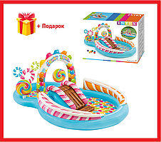 Игровой центр Intex Территория сладостей с горкой 57149, интекс