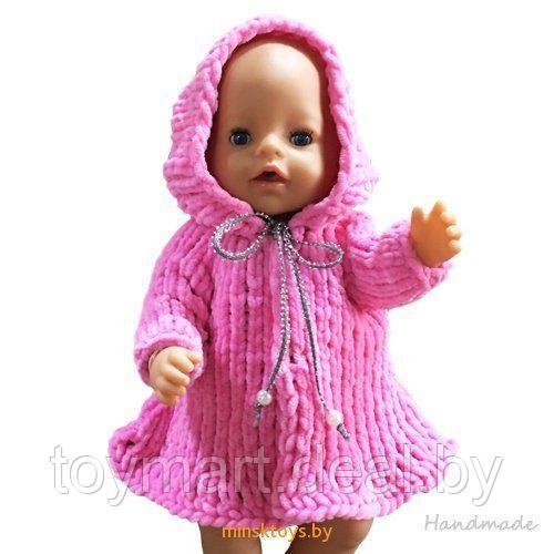 Одежда для куклы Baby Born - пальто Krispy Handmade розовое - фото 1 - id-p93736333