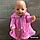 Одежда для куклы Baby Born - пальто Krispy Handmade розовое, фото 3