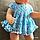 Одежда для куклы Baby Born - платье Krispy Handmade голубое, фото 3