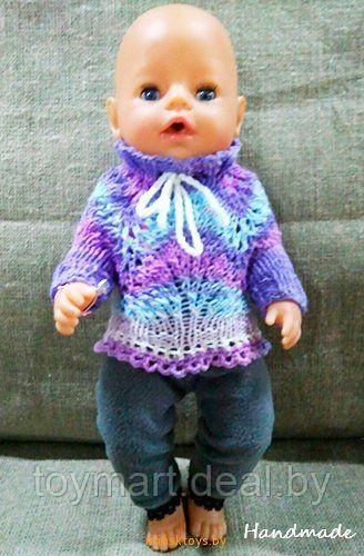 Одежда для куклы Baby Born - Василёк Krispy Handmade розовая