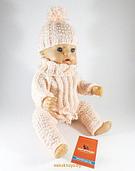 Одежда для куклы Baby Born - Тёплый розовый Krispy Handmade розовая
