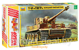 Немецкий тяжелый танк Т-VI "Тигр", подарочный набор, Звезда 3646ПН