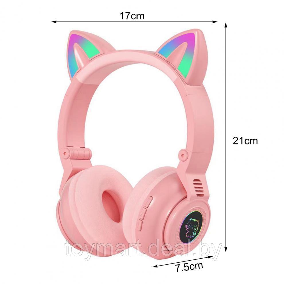 Наушники Cat Headset белые - беспроводные светящиеся с ушками, STN 26 - фото 6 - id-p154897516