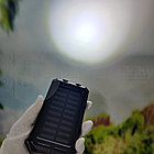 Внешний аккумулятор Power Bank 20000 mAh на солнечных батареях / портативное зарядное Синий, фото 6