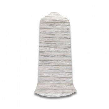 Наружный угол (внешний) с крепежом для плинтуса 85мм "Деконика", 253 Ясень серый - фото 1 - id-p154912151