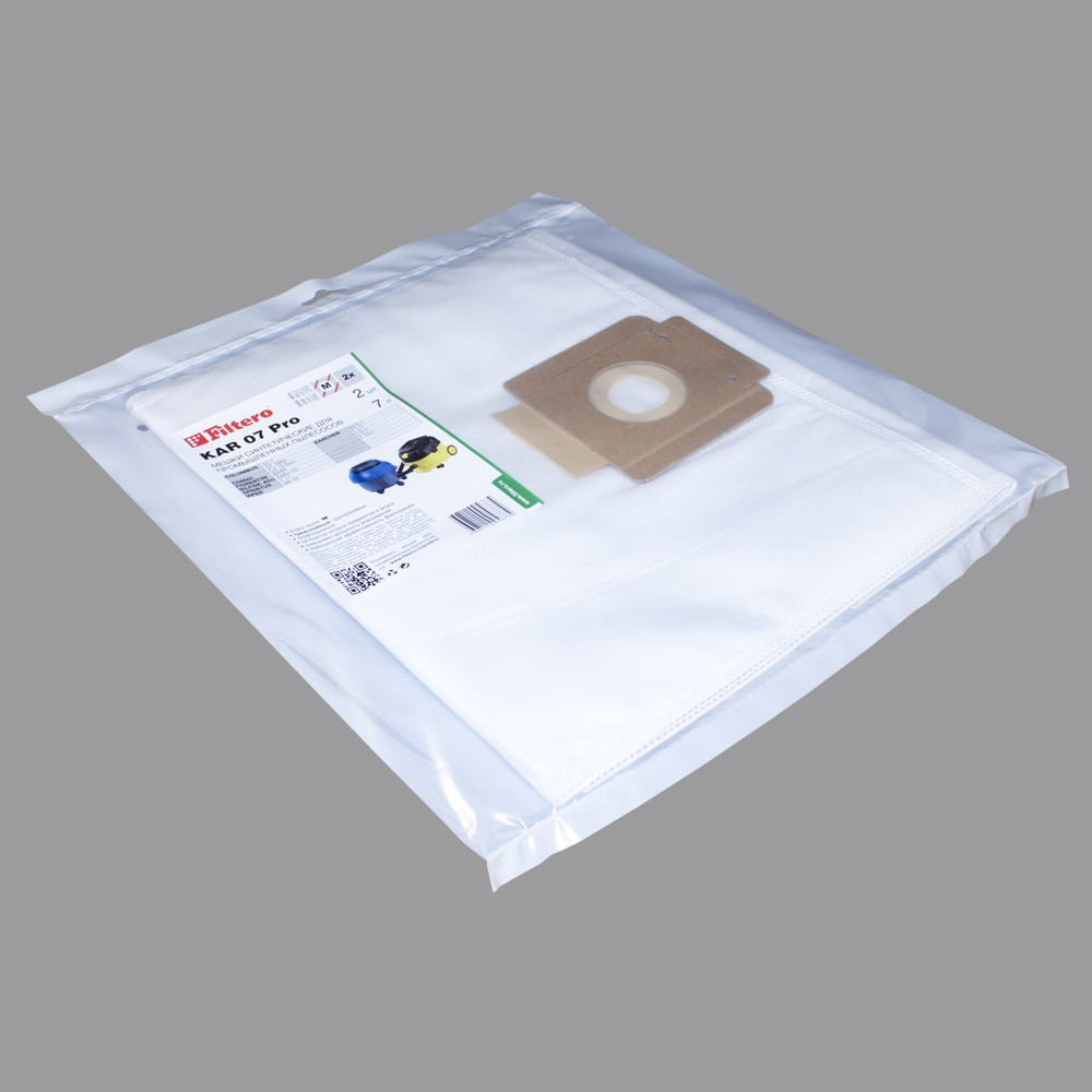 Комплект синтетичекских мешков (2шт) Filtero KAR 07 (2) Pro, для промышленных пылесосов KARCHER - фото 3 - id-p154920624
