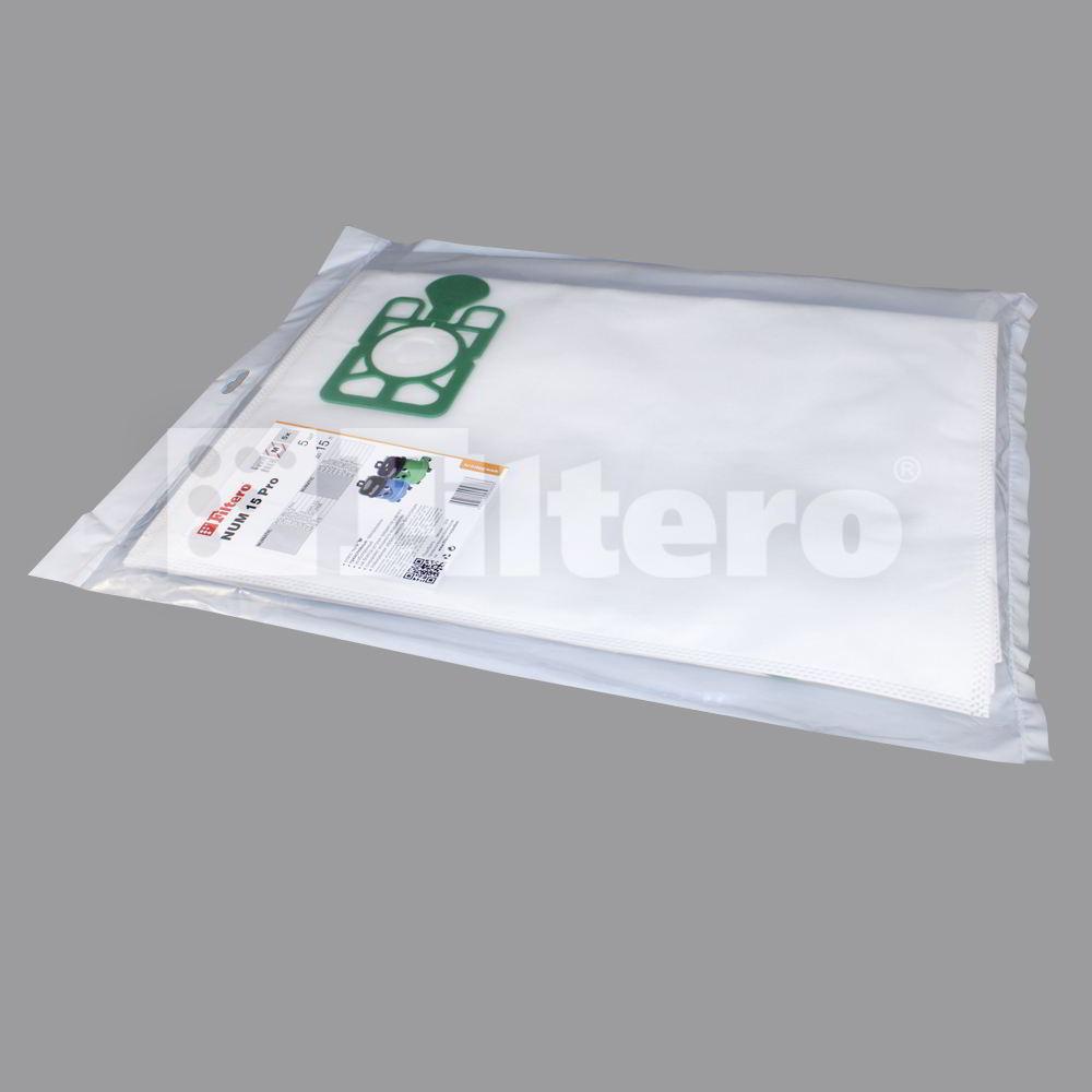 Комплект синтетических мешков (2шт) Filtero NUM 15 (2) Pro, для промышленных пылесосов NUMATIC - фото 1 - id-p154921200