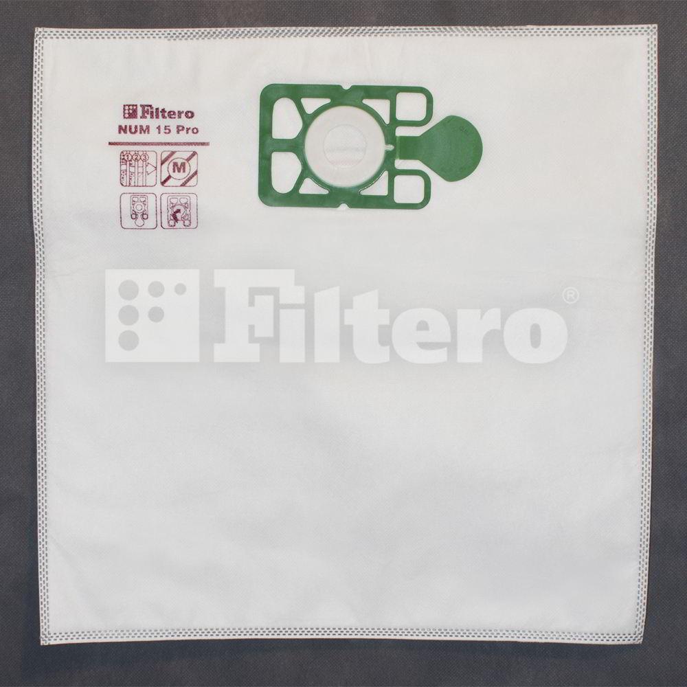 Комплект синтетических мешков (2шт) Filtero NUM 15 (2) Pro, для промышленных пылесосов NUMATIC - фото 3 - id-p154921200